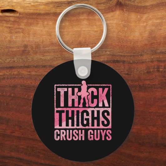 Dikke Dijen Crush Jongens Grappige Gym Workout Bod Sleutelhanger (Voorkant)