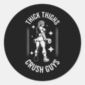 Dikke Dijen Crush Jongens Gym Workout Fitness Body Ronde Sticker (Voorkant)