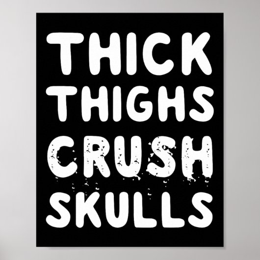 Dikke Dijen Crush Skulls Quote Poster (Voorkant)