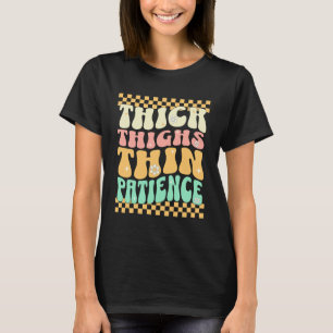 Dikke Dijen Dun Geduld Retro Groovy Sporthumor T-shirt