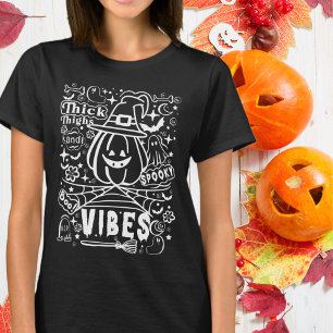 Dikke Dijen en Griezelige Sfeer Witte Halloween T-shirt