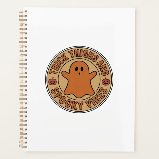 Dikke Dijen en Griezelige Stemmingen Ghost Hallowe Planner (Voorkant)