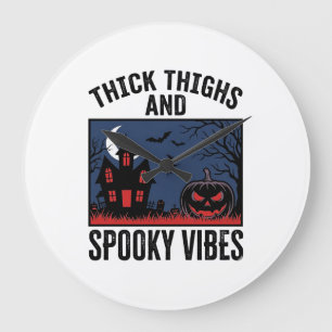 Dikke Dijen En Griezelige Trillingen Halloween T-s Grote Klok