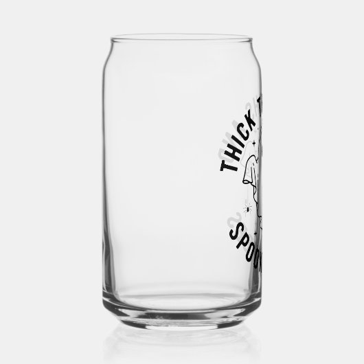 "Dikke dijen en griezelige vibes" Blikvorm Glas (Rechts)