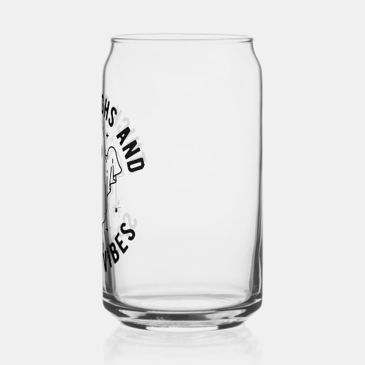 "Dikke dijen en griezelige vibes" Blikvorm Glas (Links)