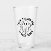 "Dikke dijen en griezelige vibes" Glas (Voorkant)