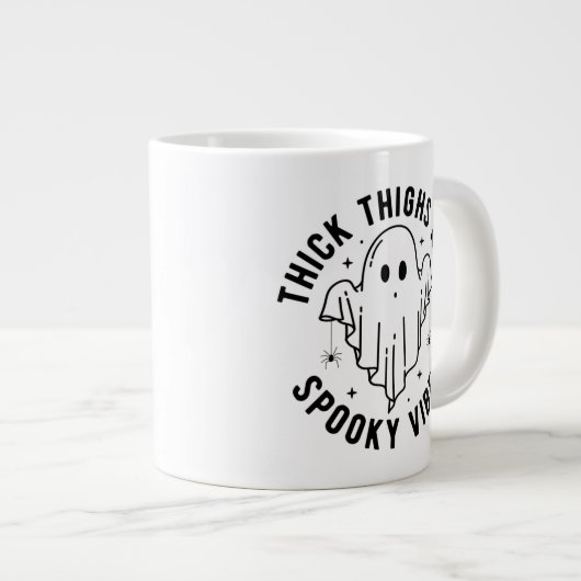 "Dikke dijen en griezelige vibes" Grote Koffiekop (Voorkant rechts)