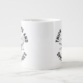 "Dikke dijen en griezelige vibes" Grote Koffiekop (Voorkant)