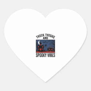 Dikke Dijen En Griezelige Vibes Halloween T-shirt Hart Sticker