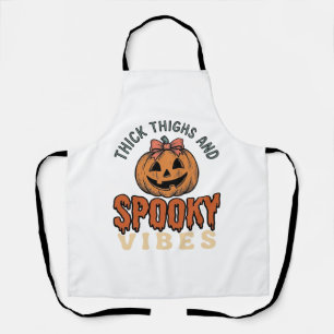 Dikke Dijen En Griezelige Vibes Pompoen Halloween Schort