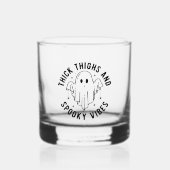 "Dikke dijen en griezelige vibes" Whisky Glas (Voorkant)