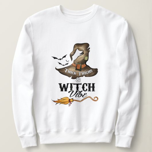 Dikke dijen en heksenvibes trui (Design voorkant)