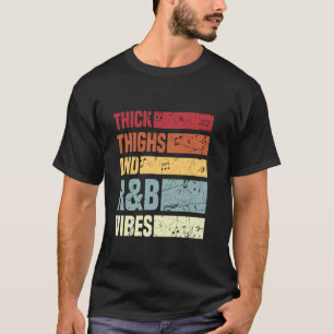 Dikke Dijen en R&B-sfeer Schattige R&B-meisjes uit T-shirt