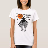 Dikke Dijen Hekserige Vibes Lichaamspositieve Heks T-shirt (Voorkant)