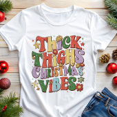 Dikke Dijen Kerstvibes Funny Holiday Tri-Blend Shirt