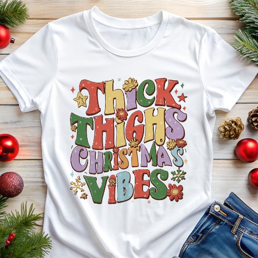 Dikke Dijen Kerstvibes Funny Holiday Tri-Blend Shirt