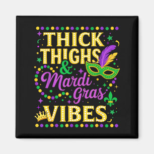 Dikke Dijen Mardi Gras Sfeer Fleur De Lis Masker Magneet
