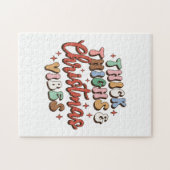 Dikke dijen met kerstcadeaus en kerstvibes legpuzzel (Horizontaal)