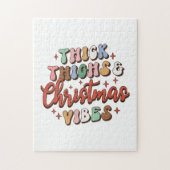 Dikke dijen met kerstcadeaus en kerstvibes legpuzzel (Verticaal)