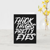 Dikke Dijen  Ogen Grappige Gym Meisje Leg Kaart (Gele Bloem)