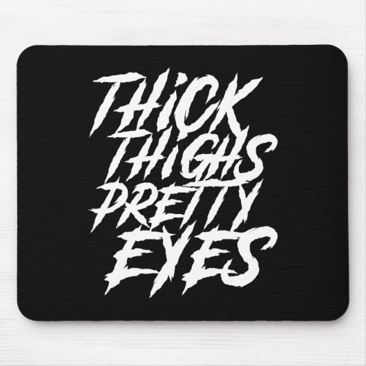 Dikke Dijen  Ogen Grappige Gym Meisje Leg Muismat (Voorkant)