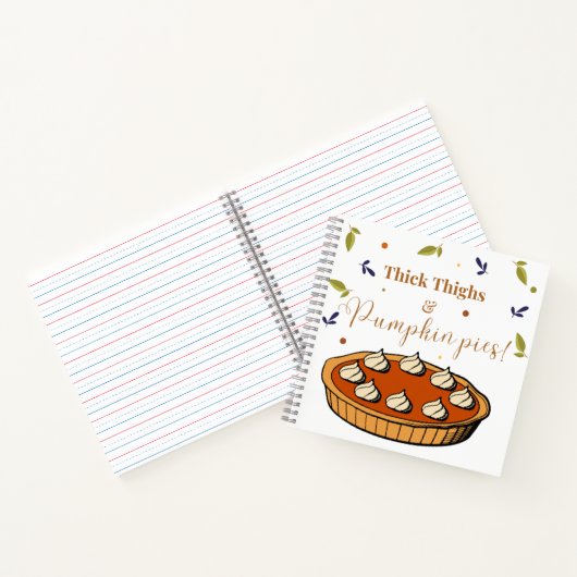Dikke dijen & pompoen taarten Notitieboek (Binnen)