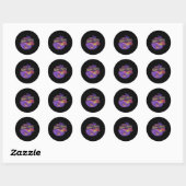 Dikke dijen redden levens ronde sticker (Vel)