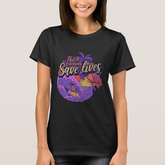 Dikke dijen redden levens t-shirt (Voorkant)