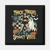Dikke Dijen Soky Vibes Funny Ghost Halloween Magneet (Voorkant)
