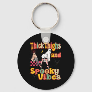 Dikke Dijen Spooky Vibes Funny Ghost Halloween Co Sleutelhanger