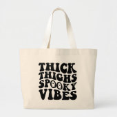 Dikke Dijen & Spooky Vibes Halloween Herfst Witchy Grote Tote Bag (Voorkant)