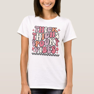 Dikke Dijen Spooky Vibes Halloween plezier T-shirt
