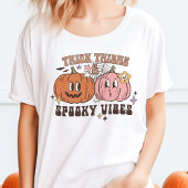 Dikke Dijen & Spooky Vibes Retro Halloween Tri-Blend Shirt