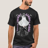 Dikke Dijen Spooky Vibes Schattigee Ghost Hallowee T-shirt (Voorkant)