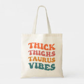 Dikke Dijen Taurus Vibes Taurus Seizoen Meisje Ret Tote Bag (Achterkant)