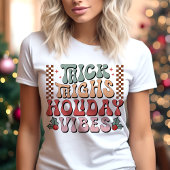 Dikke Dijen Vakantie Vibes Retro Kerstmis Tri-Blend Shirt