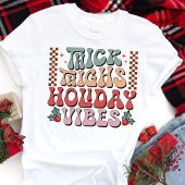 Dikke Dijen Vakantie Vibes Retro Kerstmis Tri-Blend Shirt