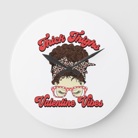 Dikke Dijen Valentijns Vibes Grote Klok (Voorkant)