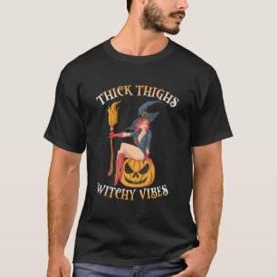 Dikke Dijen & Witchy Vibes Halloween Kostuum Witch T-shirt
