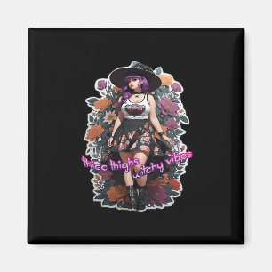 Dikke Dijen Witchy Vibes - Whimsigoth Witch-Core Magneet
