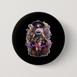 Dikke Dijen Witchy Vibes - Whimsigoth Witch-Core Ronde Button 5,7 Cm