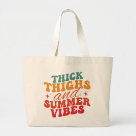 Dikke Dijen & Zomer Vibes Beach Grocery Grote Tote Bag
