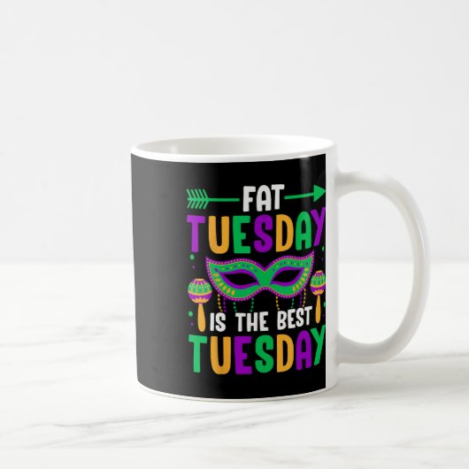 Dikke dinsdag is de beste dinsdag koffiemok (Rechts)