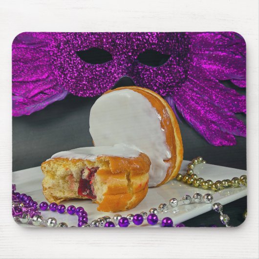 Dikke Dinsdag Paczki en kralen Muismat (Voorkant)