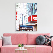 Dikke dinsdagavond. New York City Canvas Afdruk (Insitu (Woonkamer))