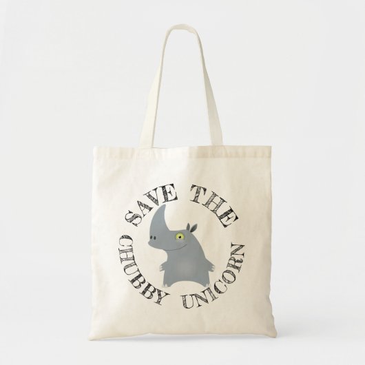 Dikke Eenhoorn Boodschappentas Tote Bag (Voorkant)