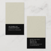 Dikke elegante moderne platte minimalisator visitekaartje (Voorkant / Achterkant)