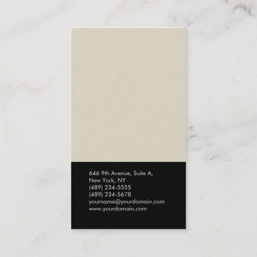 Dikke elegante moderne platte minimalisator visitekaartje