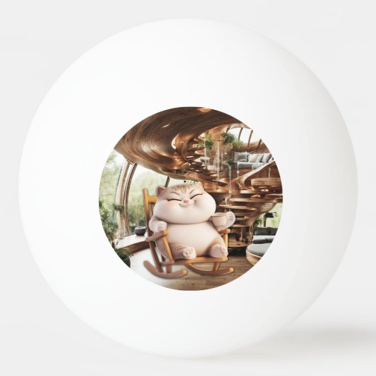 Dikke en bruisende koffietijd pingpongbal (Voorkant)
