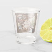 Dikke en bruisende koffietijd shot glas (Achterkant)